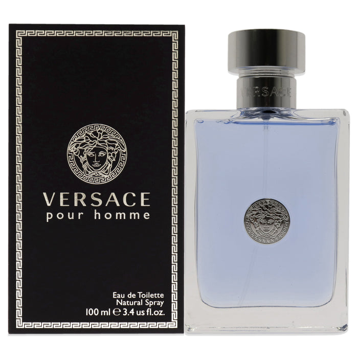 Versace Pour Homme de Versace para hombres - Spray EDT de 3,4 oz