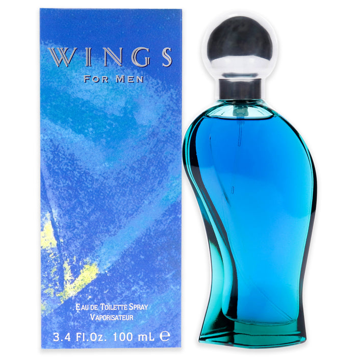 Wings de Giorgio Beverly Hills para hombres - Spray EDT de 3.4 oz