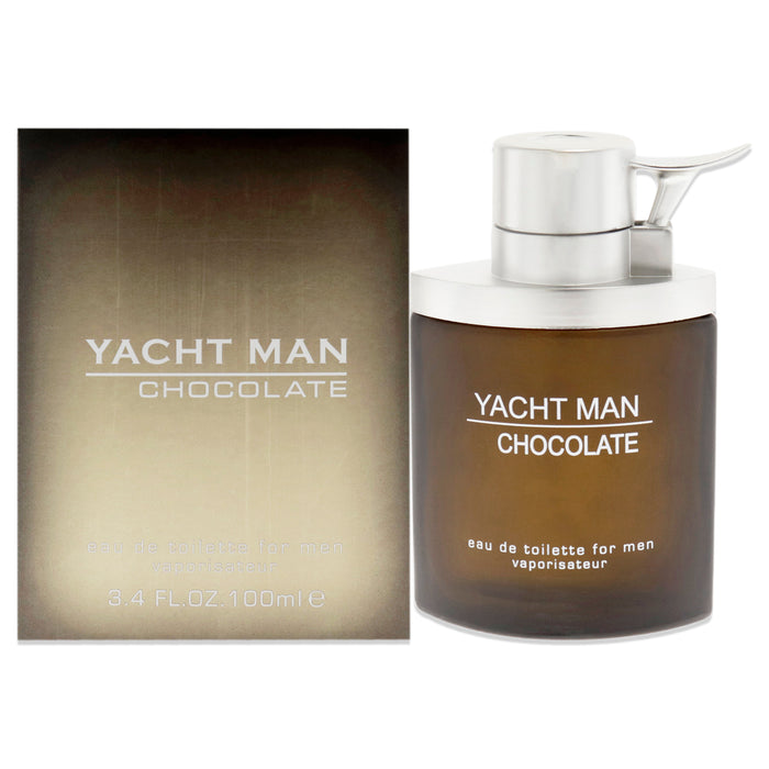 Yacht Man Chocolate de Myrurgia pour hommes - Spray EDT de 3,4 oz