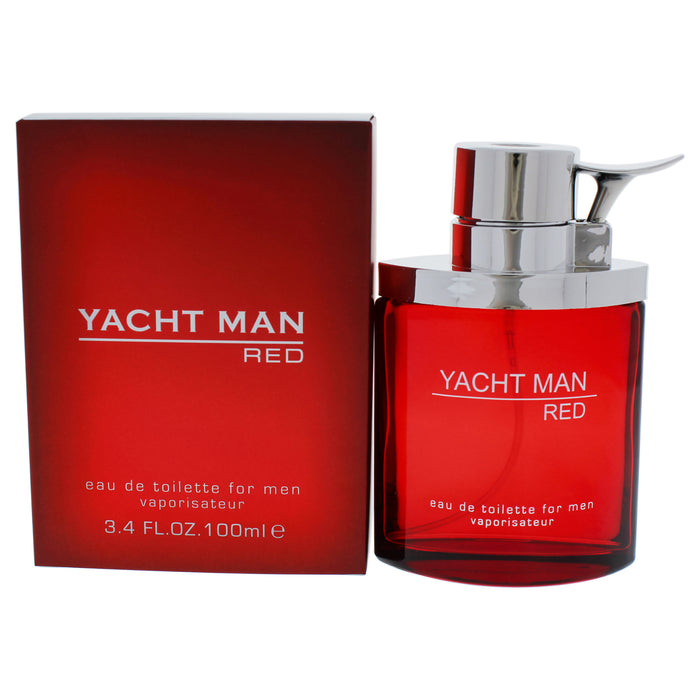 Yacht Man Red de Myrurgia pour hommes - Spray EDT de 3,4 oz