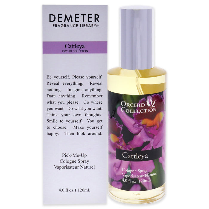 Orquídea Cattleya de Demeter para unisex - Colonia en spray de 4 oz