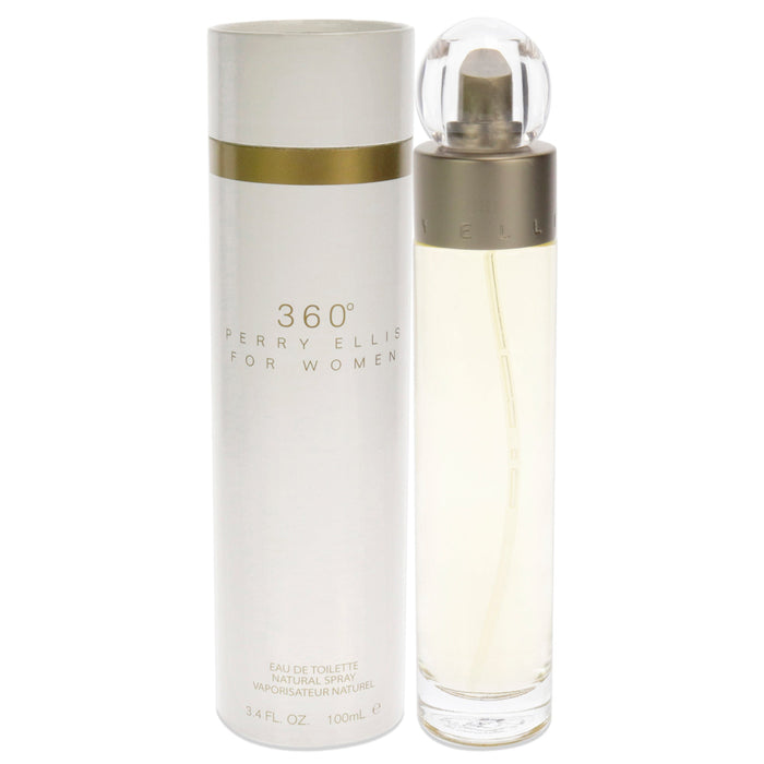 360 par Perry Ellis pour femme - Coffret 3 pièces Spray EDT 1 oz, Spray EDP Corail 1 oz, Spray EDP Violet 1 oz