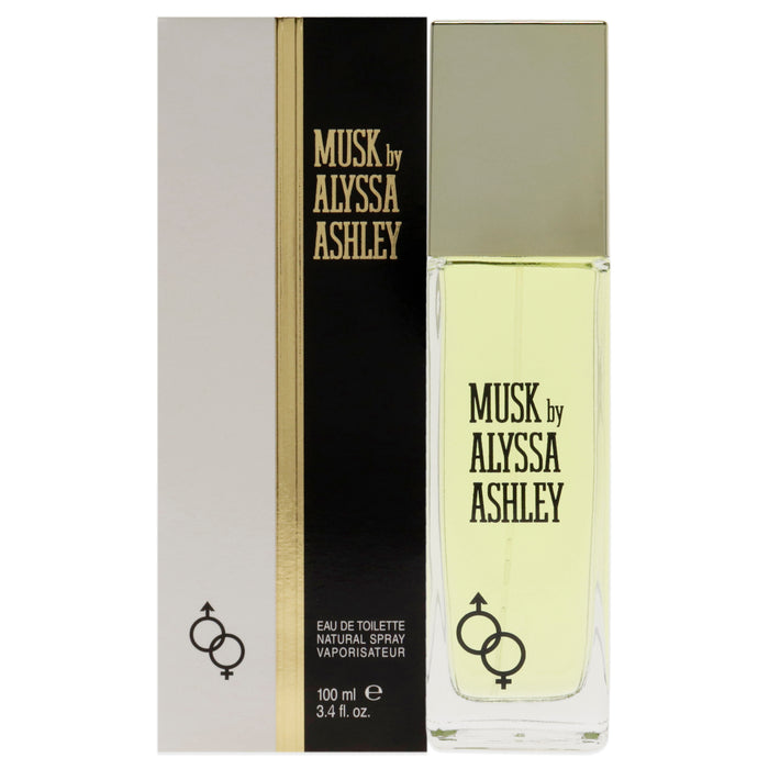 Almizcle de Alyssa Ashley para mujeres - Spray EDT de 3,4 oz
