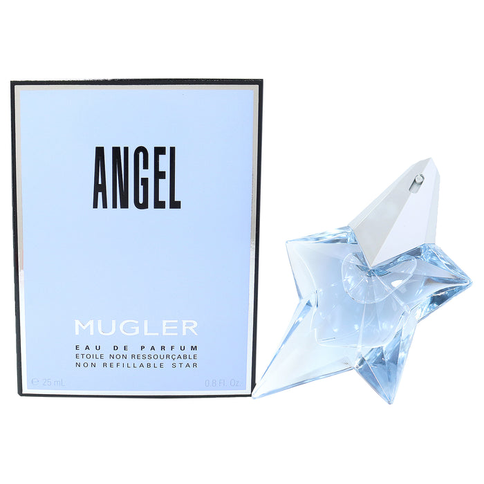 Angel de Thierry Mugler para mujer - EDP en spray de 0,8 oz (recargable) 