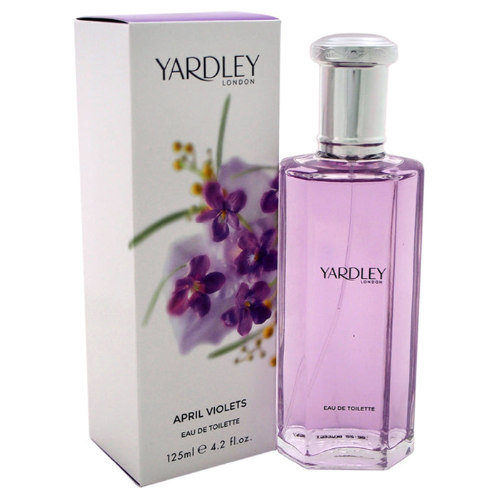 April Violets de Yardley London pour femme - Vaporisateur EDT de 4,2 oz