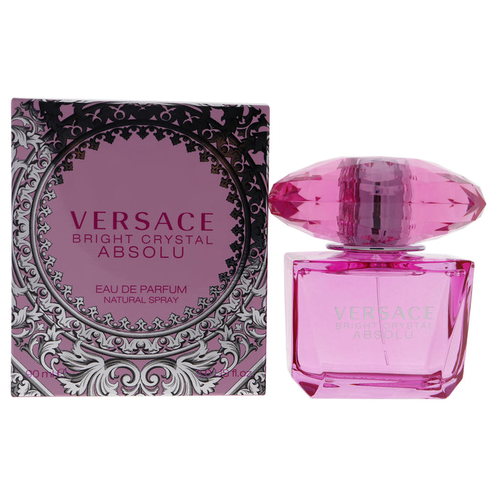 Bright Crystal Absolu de Versace para mujeres - Spray EDP de 3 oz