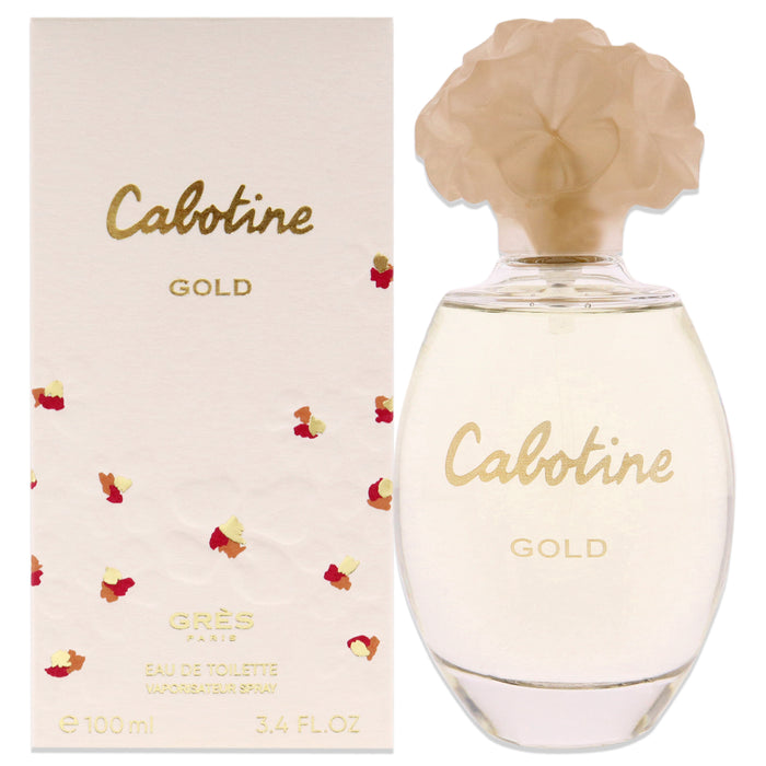 Cabotine Gold de Parfums Gres pour femme - Vaporisateur EDT de 3,4 oz