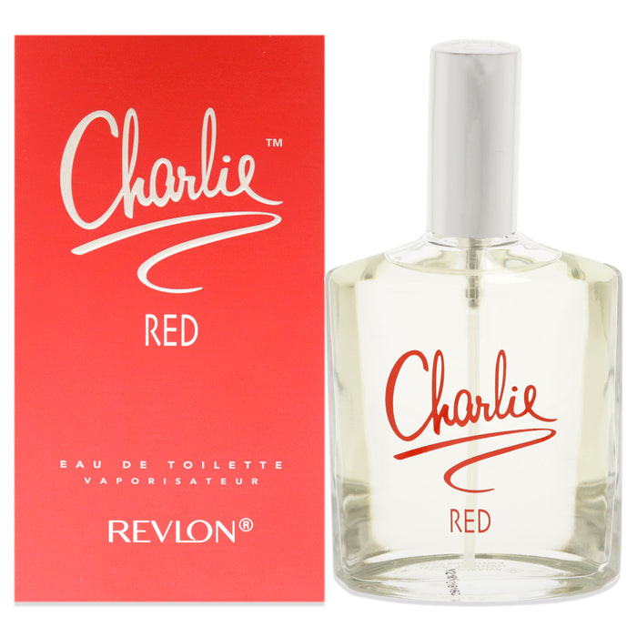Charlie Red de Revlon pour femme - Vaporisateur EDT de 3,3 oz