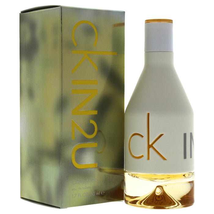 CKIN2U de Calvin Klein para mujeres - Spray EDT de 1,7 oz