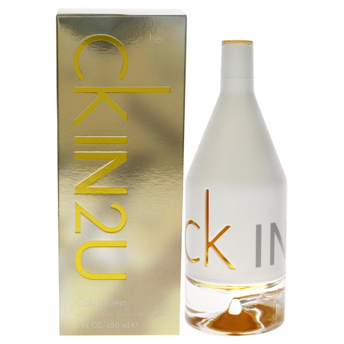 CKIN2U de Calvin Klein para mujeres - Spray EDT de 5 oz
