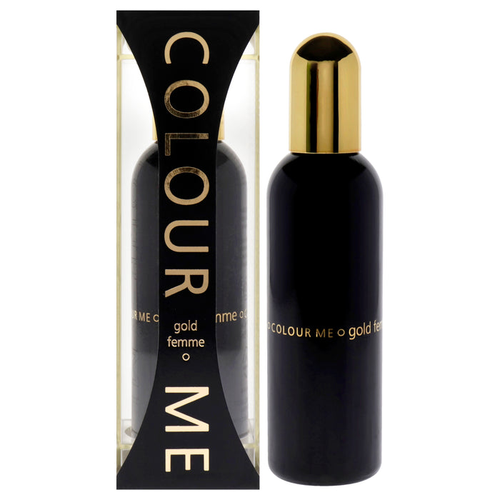 Color Me Femme Gold de Milton-Lloyd para mujeres - EDP en aerosol de 3,4 oz
