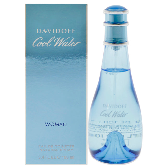 Cool Water de Davidoff pour femme - Vaporisateur EDT de 3,4 oz