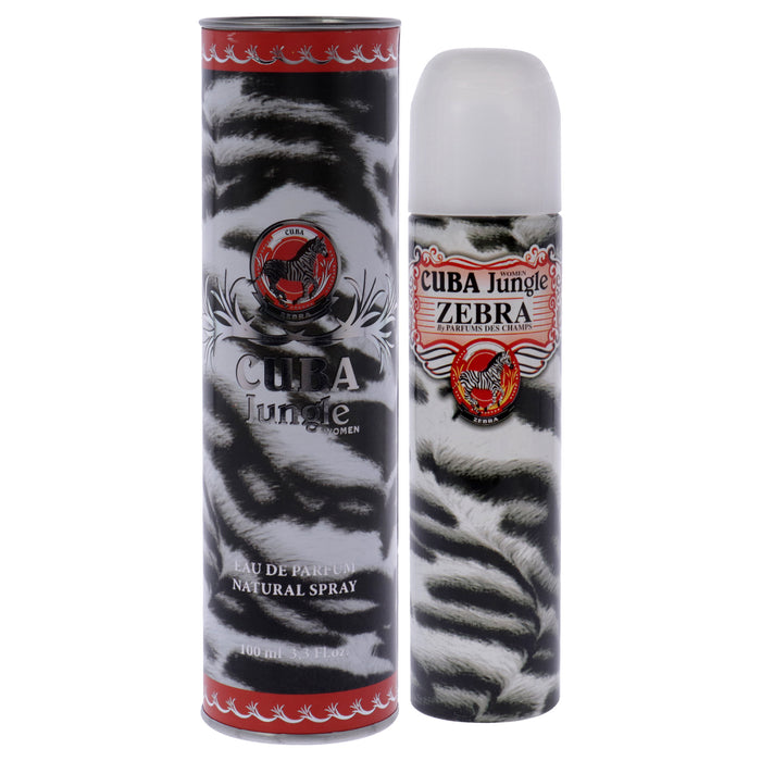 Cuba Jungle Zebra de Cuba para mujeres - Spray EDP de 3.3 oz