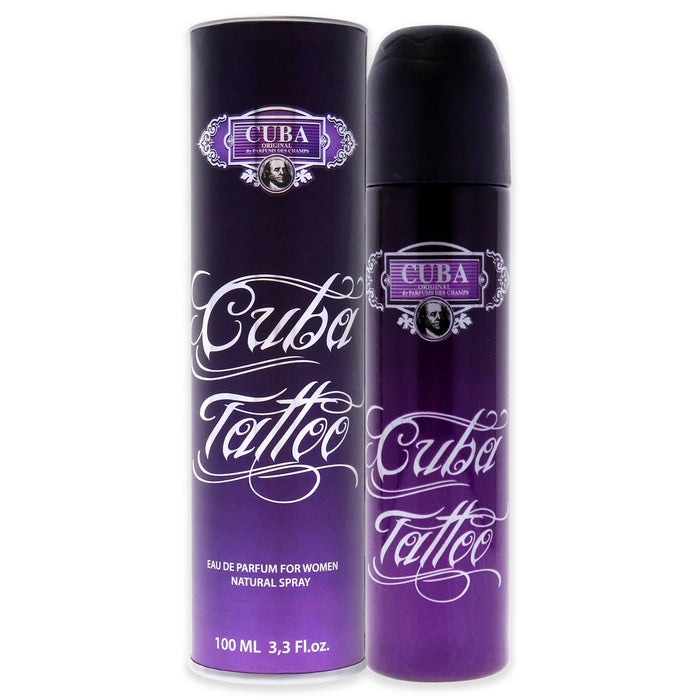 Cuba Tattoo de Cuba para mujeres - Spray EDP de 3.3 oz