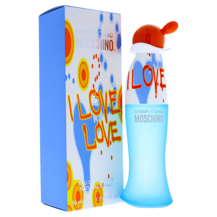 I Love Love Cheap and Chic de Moschino pour femme - Vaporisateur EDT de 1,7 oz 