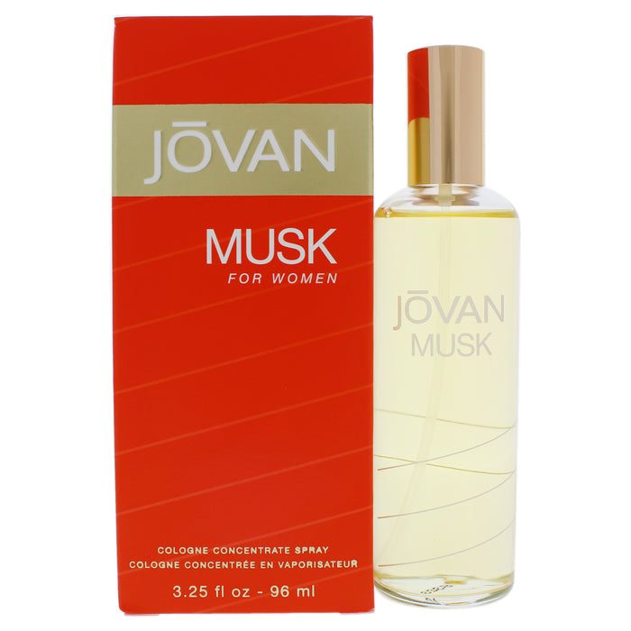 Jovan Musk de Jovan para mujeres - Spray concentrado de colonia de 3,25 oz