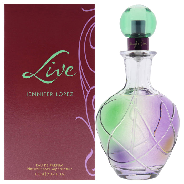 Live by Jennifer Lopez para mujeres - Spray EDP de 3.4 oz