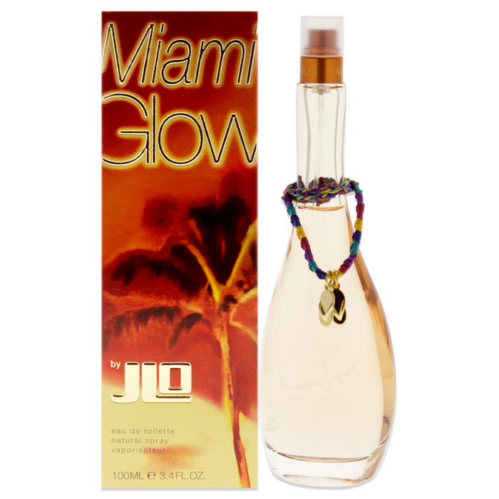 Miami Glow de Jennifer Lopez pour femme - Vaporisateur EDT de 3,4 oz