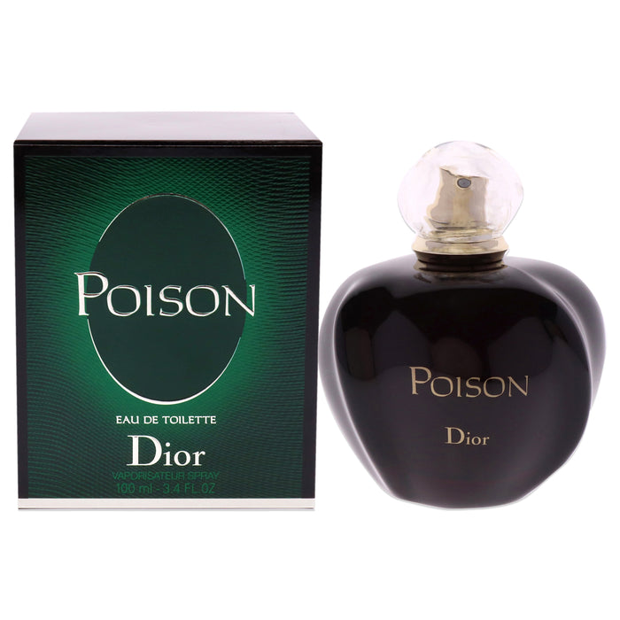Veneno de Christian Dior para mujeres - Spray EDT de 3,4 oz
