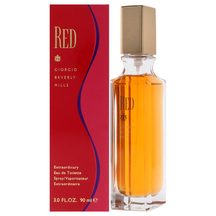 Red by Giorgio Beverly Hills for Women - 3 oz EDT Spray