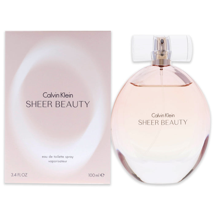 Sheer Beauty de Calvin Klein pour femme - Vaporisateur EDT de 3,4 oz