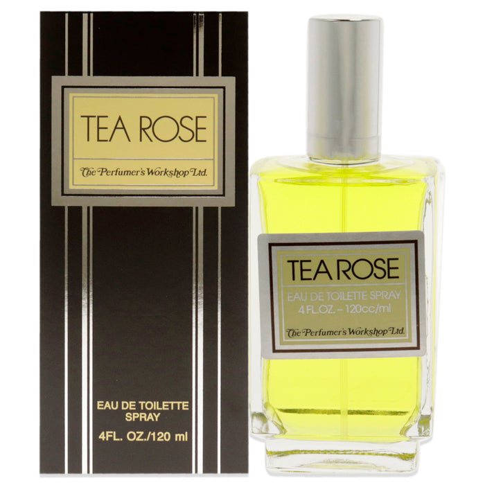 Tea Rose de Perfumers Workshop para mujeres - Spray EDT de 4 oz