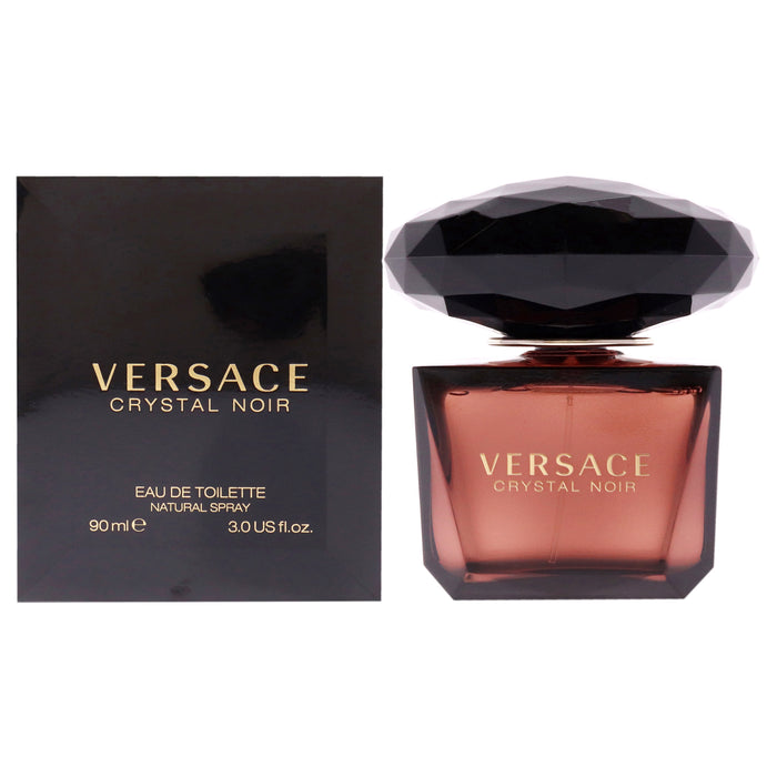 Versace Crystal Noir de Versace pour femme - Vaporisateur EDT de 3 oz