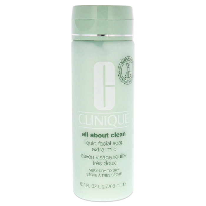 Jabón facial líquido All About Clean extra suave de Clinique para unisex - Jabón de 6.7 oz