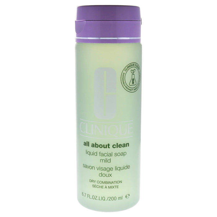 Jabón facial líquido All About Clean suave de Clinique para unisex - Jabón de 6.7 oz