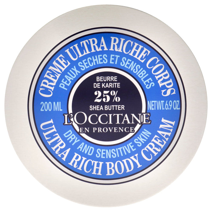 Crème pour le corps ultra riche au beurre de karité de LOccitane pour unisexe - Crème pour le corps 6,9 oz