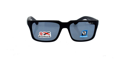 Arnette AN 4211 447-81 D Street - Fuzzy Black-Gray Polarized by Arnette for Men - 55-17-130 mm Sunglasses