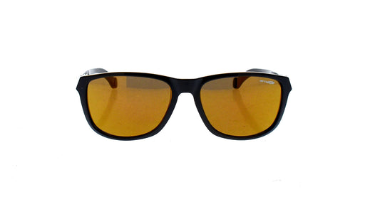 Arnette AN 4214 2271-7D Straight Cut - Black On Traslucent Amber-Bronze by Arnette for Men - 58-17-145 mm Sunglasses