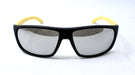 Arnette AN 4225-2377-6G Burnout -Matte Black Yellow-Light Grey Silver by Arnette for Men - 64-15-130 mm Sunglasses