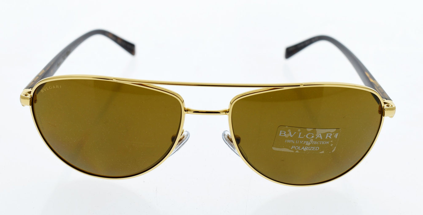 Bvlgari BV5026K 391-83 - Gold-Plated Polarized by Bvlgari for Men - 60-17-142 mm Sunglasses