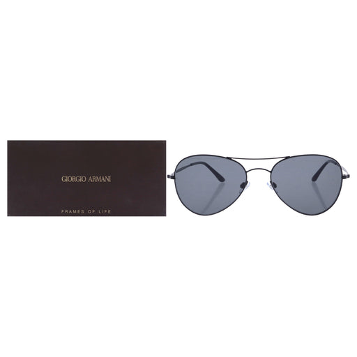 Giorgio Armani AR 6035 3006-87 Frames of Life - Matte Black-Grey by Giorgio Armani for Men - 54-17-145 mm Sunglasses