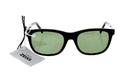 Mont Blanc MB507S 01N - Shiny Black-Green Polarized by Mont Blanc for Men - 53-19-145 mm Sunglasses