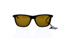 Mont Blanc MB600S 01M - Shiny Black-Roviex Brown Polarized by Mont Blanc for Men - 55-18-145 mm Sunglasses