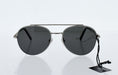 Mont Blanc MB605S 16D - Shiny Palladium-Smoke Polarized by Mont Blanc for Men - 56-18-145 mm Sunglasses
