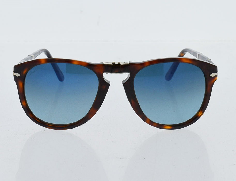 Persol PO714 24-S3 - Havana-Blue Faded Polarized by Persol for Men - 54-21-140 mm Sunglasses