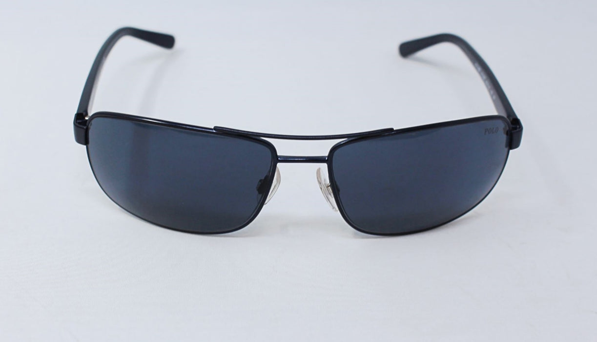 Polo Ralph Lauren PH 3095 9119-87 - Matte Navy Blue-Grey Blue by Ralph Lauren for Men - 63-16-130 mm Sunglasses