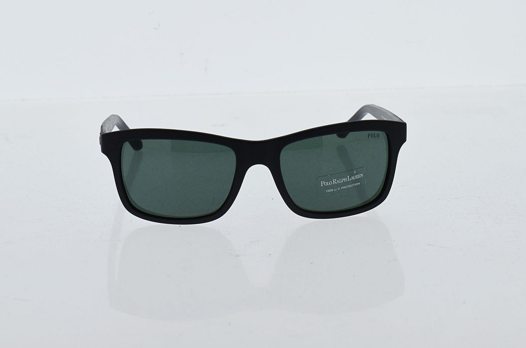 Polo Ralph Lauren PH 4095 5523-71 - Matte Black-Green by Ralph Lauren for Men - 57-19-140 mm Sunglasses
