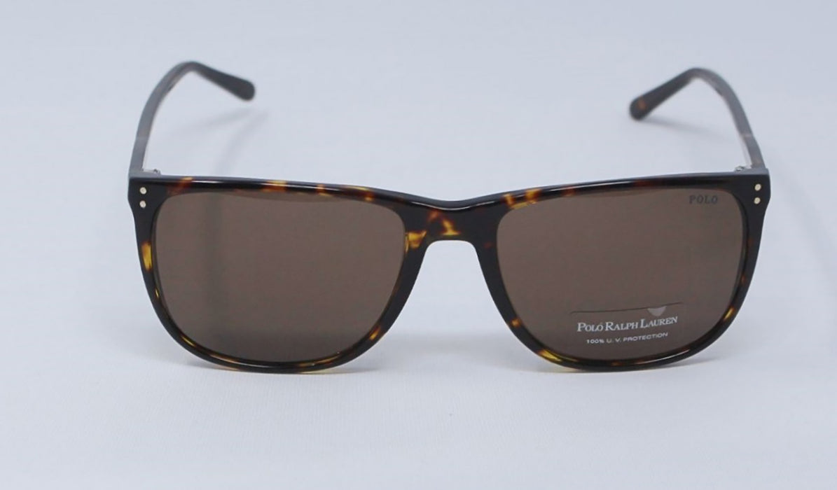 Polo Ralph Lauren PH 4102 5003-73 - Dark Havana-Brown by Ralph Lauren for Men - 55-18-145 mm Sunglasses