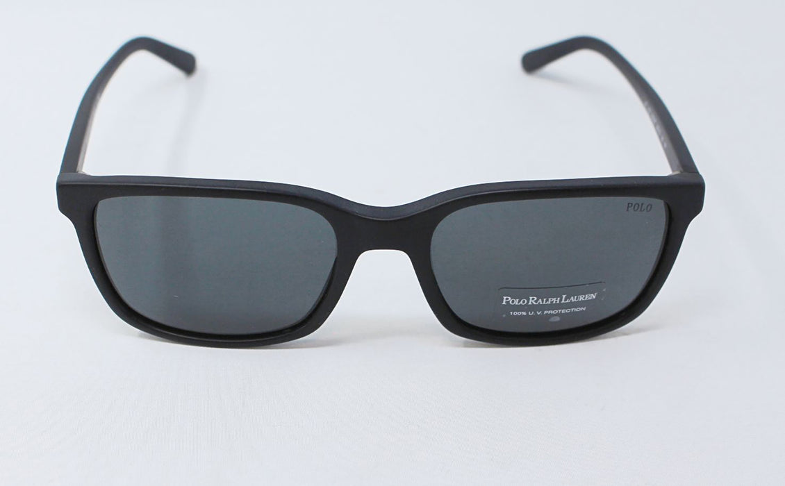 Polo Ralph Lauren PH 4103 5284-87 - Matte Black-Grey by Ralph Lauren for Men - 56-19-145 mm Sunglasses