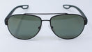 Prada SPS 55Q DG0-5X1 - Black Rubber-Grey Green Polarized by Prada for Men - 59-14-140 mm Sunglasses