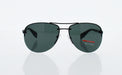 Prada SPS 56M 7AX-3O1 - Black-Grey Green by Prada for Men - 62-14-130 mm Sunglasses
