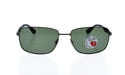 Ray Ban RB 3529 029-9A - Gunmetal-Green Polarized by Ray Ban for Men - 61-17-145 mm Sunglasses