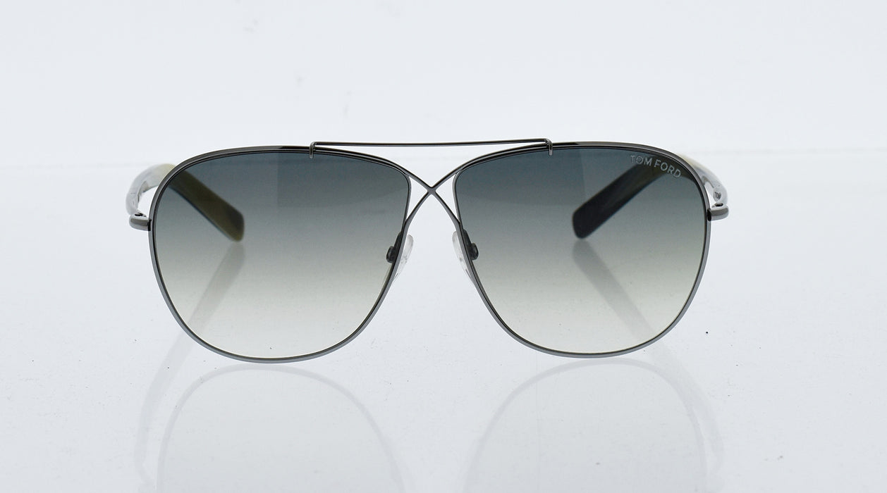 Tom Ford FT0393-S April 15B - Light Ruthenium-Grey Gradient by Tom Ford for Men - 61-10-145 mm Sunglasses