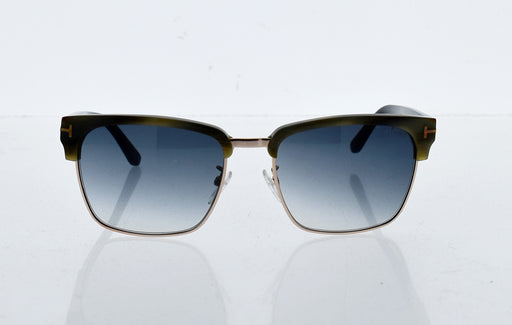 Tom Ford TF367 60B River - Beige Horn-Gradient Smoke by Tom Ford for Men - 57-18-145 mm Sunglasses