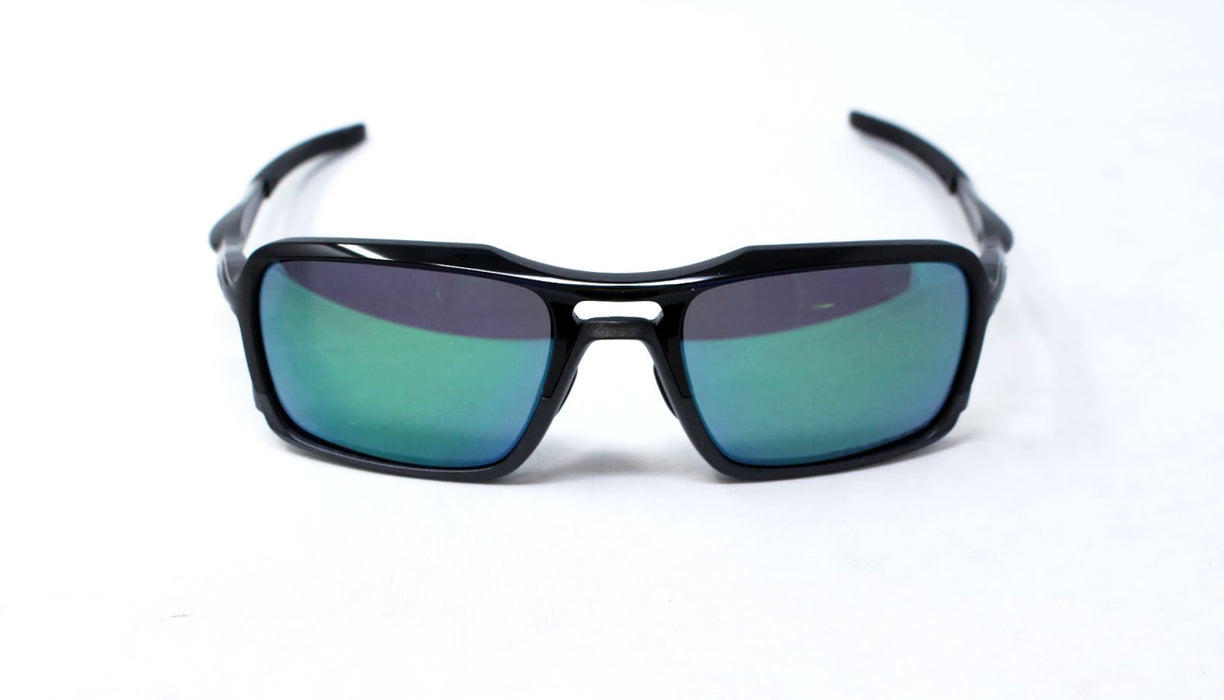 Oakley Triggerman OO9314-02 - Polished Black-Jade Iridium Polarized by Oakley for Unisex - 56-20-141 mm Sunglasses
