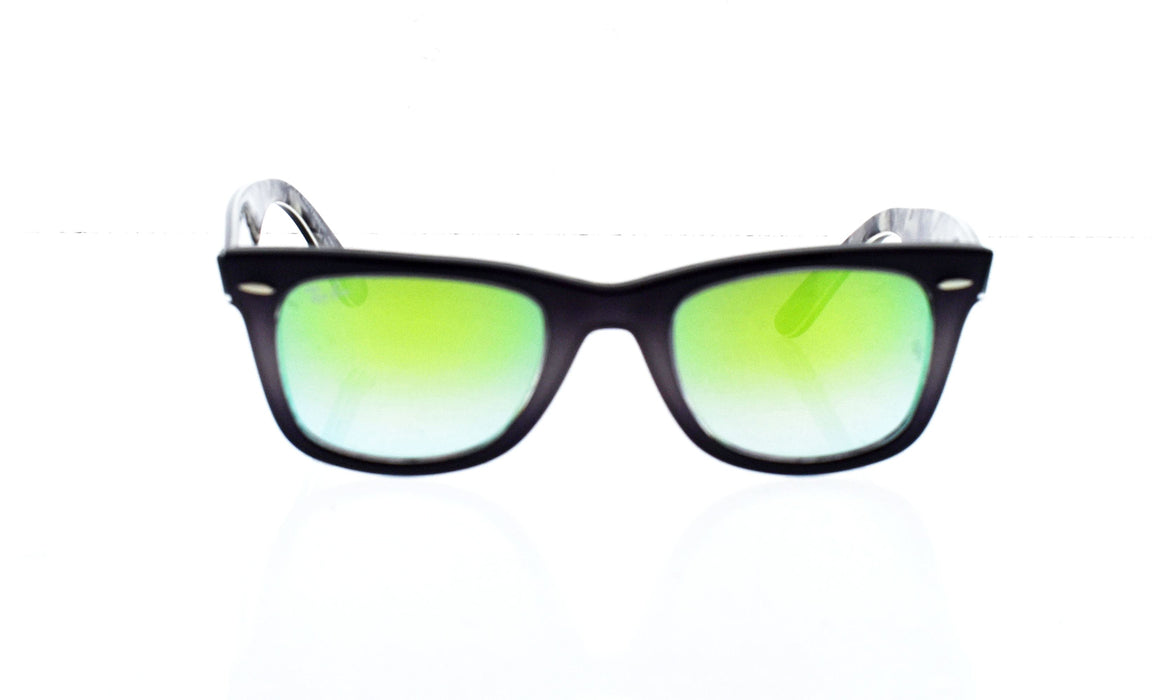 Ray Ban RB 2140 1199-4J Wayfarer - Grey Black-Green Gradient Flash by Ray Ban for Unisex - 50-22-150 mm Sunglasses